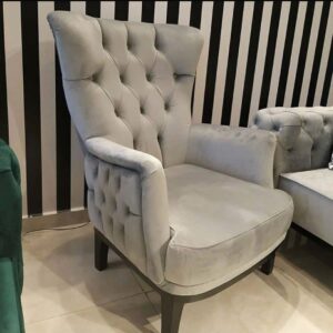 Buy Modern Tufted Velvet Fabric Chesterfield Sofa Set 01 - Image 4