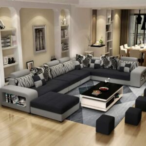 Buy Modern 10 Seater Spacious L-shape Sofa - Image 4