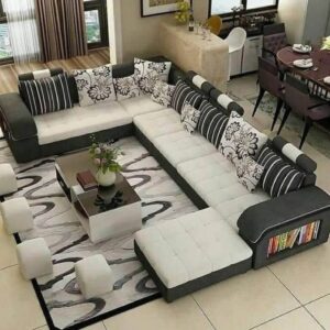 Buy Modern 10 Seater Spacious L-shape Sofa - Image 2