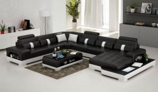 Spacious Premium Leather Sofa