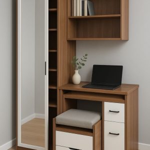 Buy Solid Built Study Desk With Mirror
