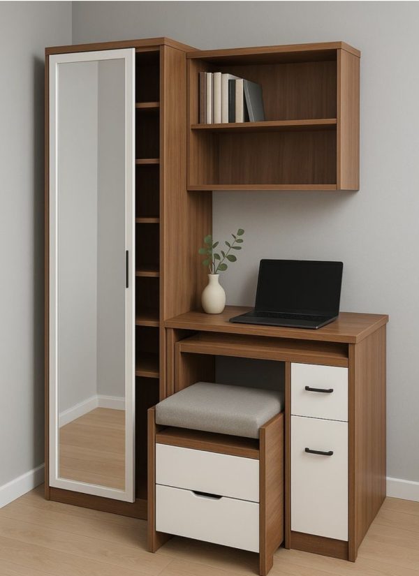 Buy Solid Built Study Desk With Mirror