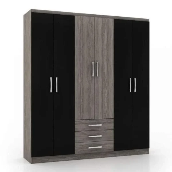 Buy Modern 6-Doors Wardrobe with Drawers