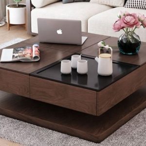 Buy Modern Custom Square Coffee Center Table with Storage