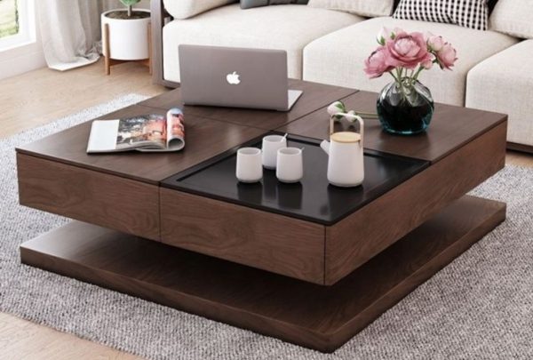 Buy Modern Custom Square Coffee Center Table with Storage