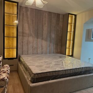 Buy Custom 6by6 Luxury Upholstered Bed Frame with Illuminated Side Towers