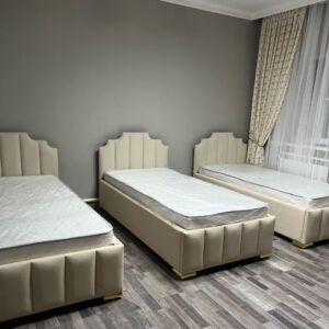 Buy Luxury Upholstered Single Bed Frames with Headboard White