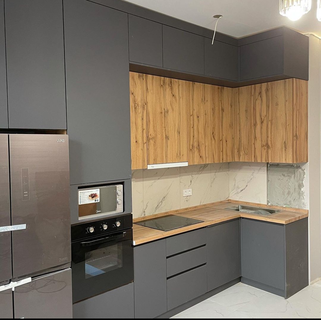 Buy Modern L-Shaped Kitchen Cabinet Sets 05