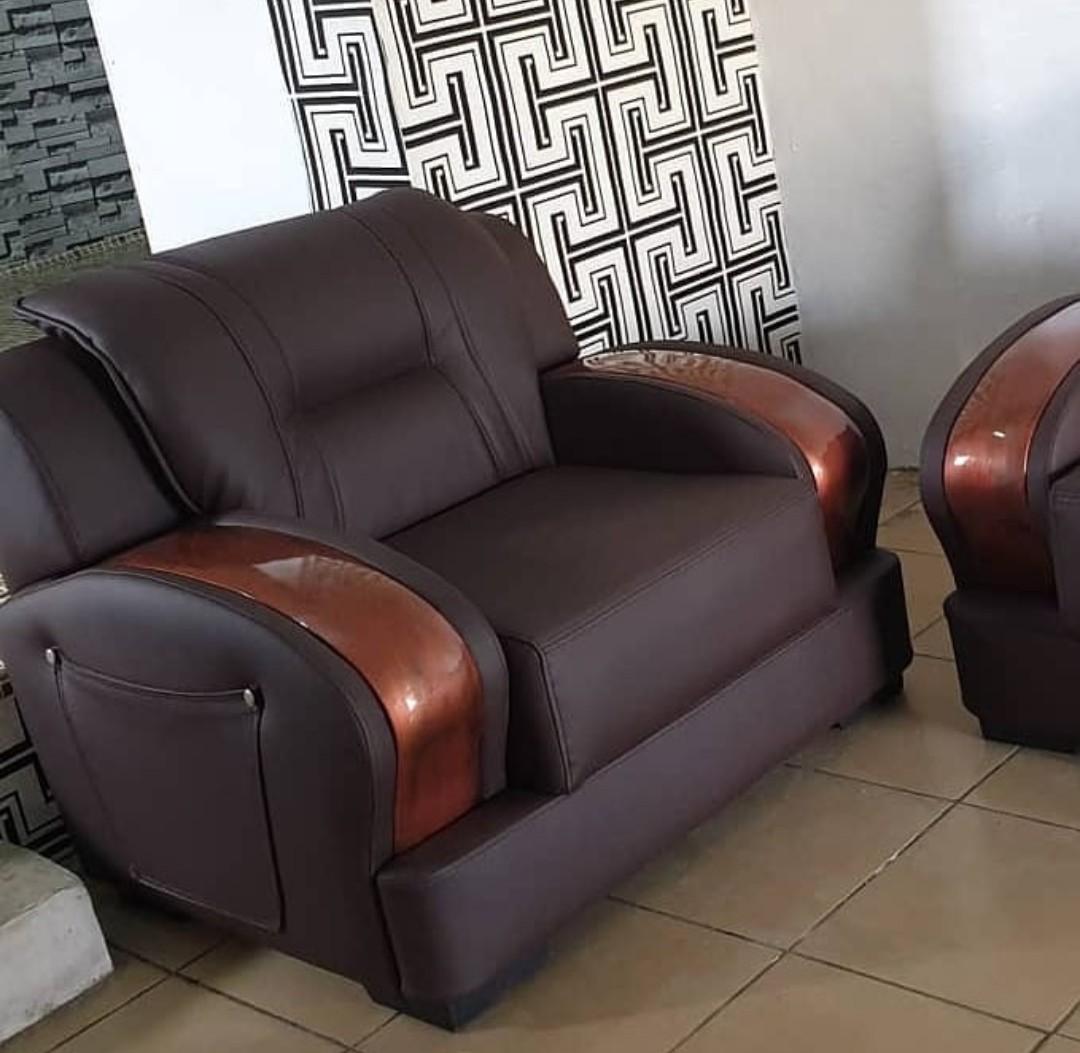 Buy Modern Brown Leather Series Sofa Set