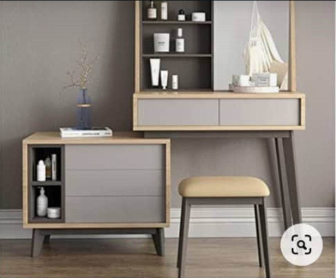 Buy Custom Dressing Table with Mirror & Storage Cabinet