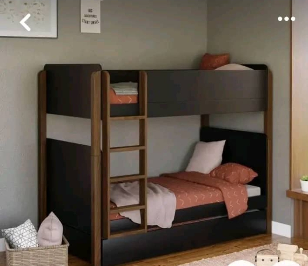 Buy Custom Modern Wooden Bunk Beds for Kids with Built-In Ladder