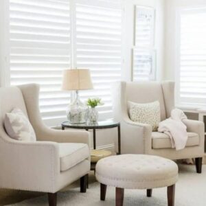 Buy Elegant Custom Wingback Accent Chairs & Ottoman Set